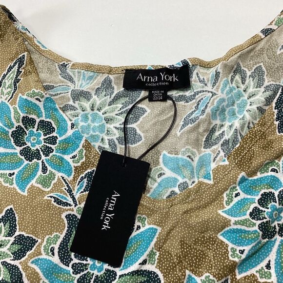 Arna York Collection Floral Dress Siera MIDI Plus Size 22/24 NWT - Picture 4 of 11